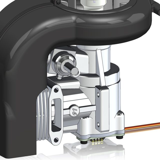 Futaba version of the XGuard Self-Calibrating RPM Sensor with AGC, Static discharge ESD protection and sensor power buffering